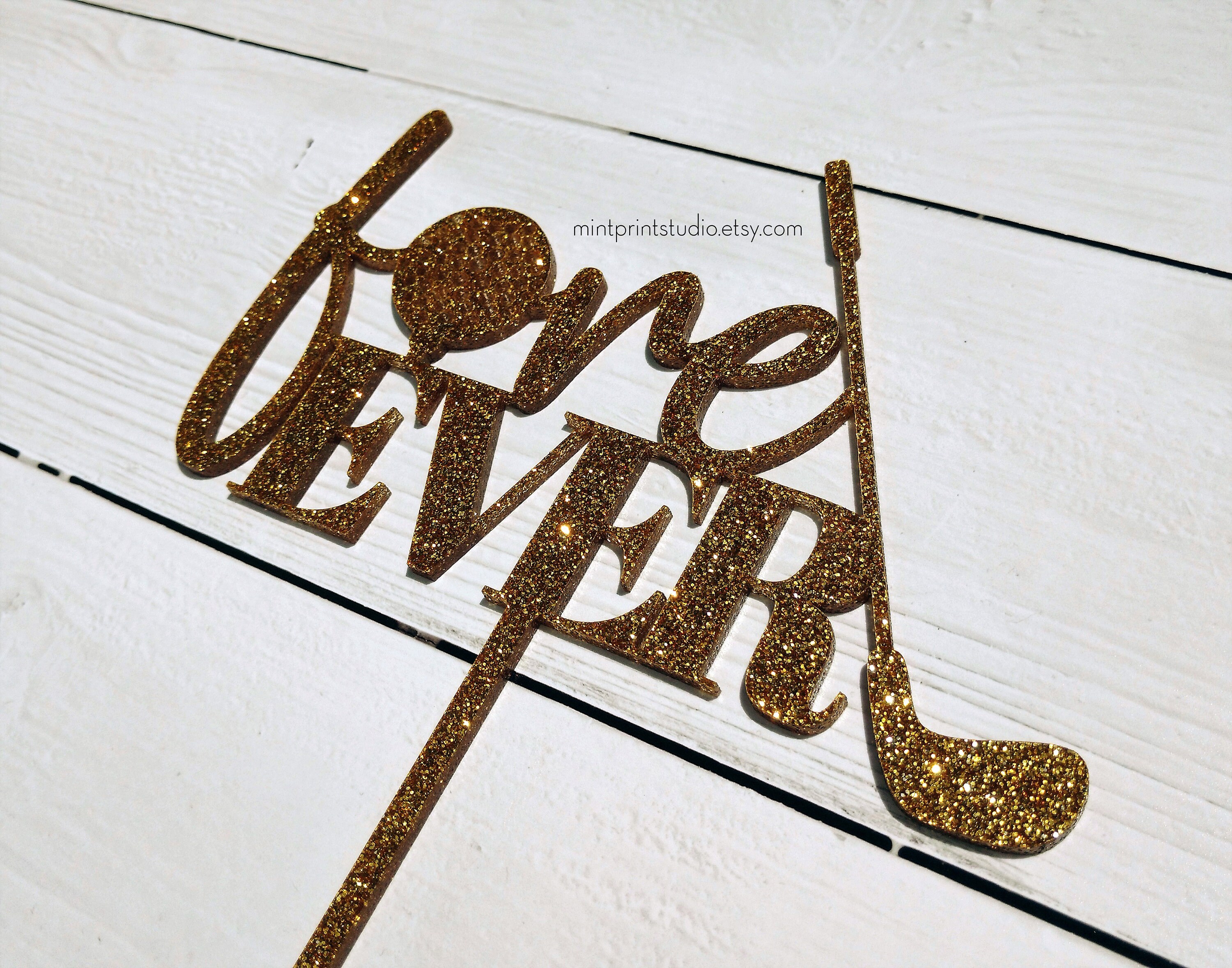 Golf Cake Topper for Wedding Fore Ever Cake Topper Golfer Etsy