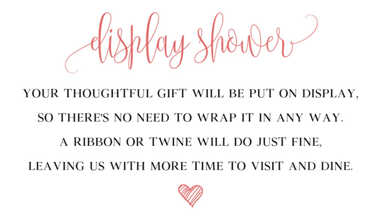 Editable Display Shower Insert Display Shower Card Display Etsy