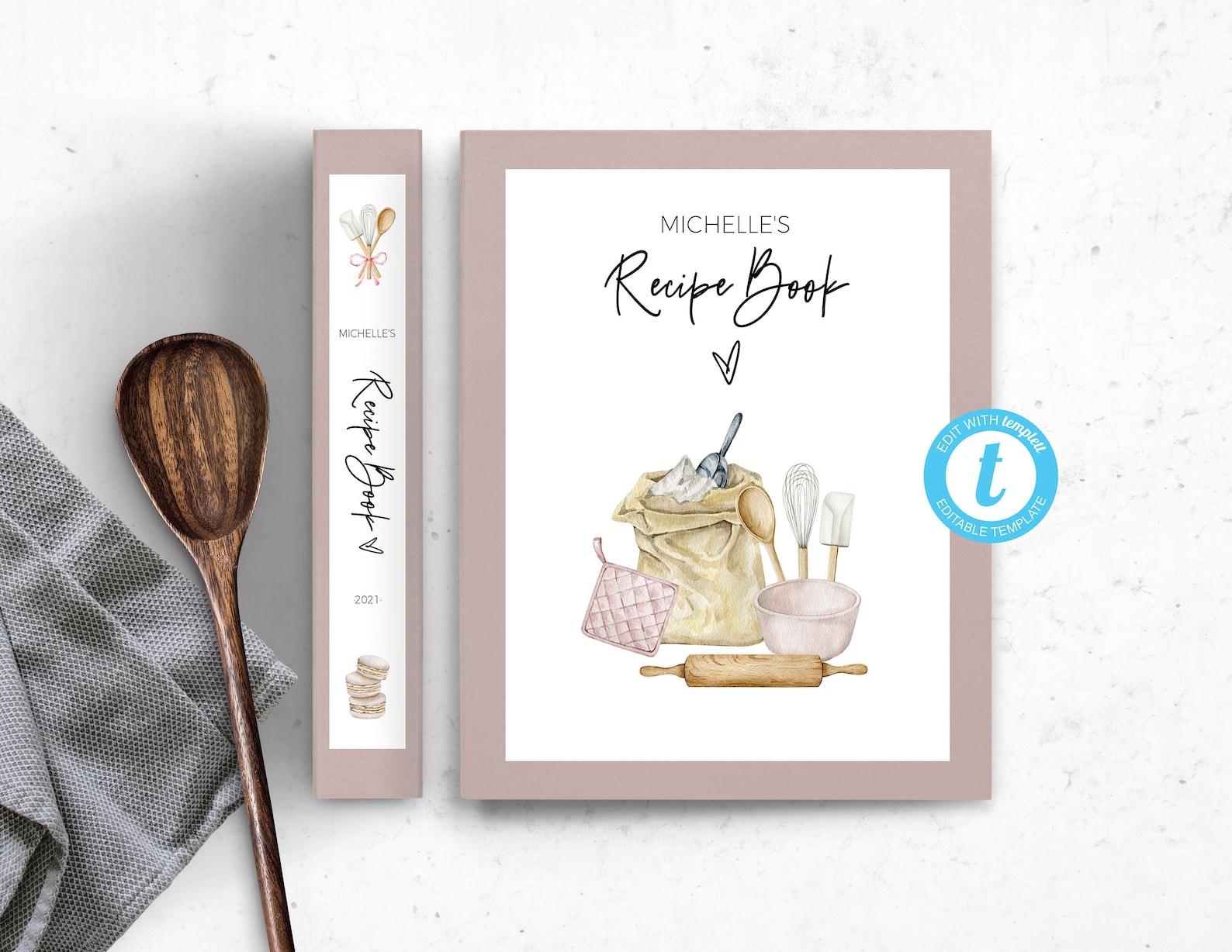 Recipe Book Template Recipe Book Digital Template Editable Etsy