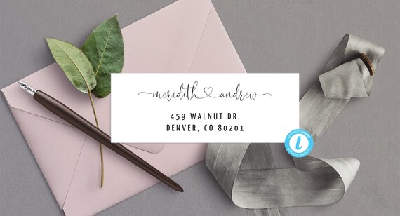 Wedding return address labels template