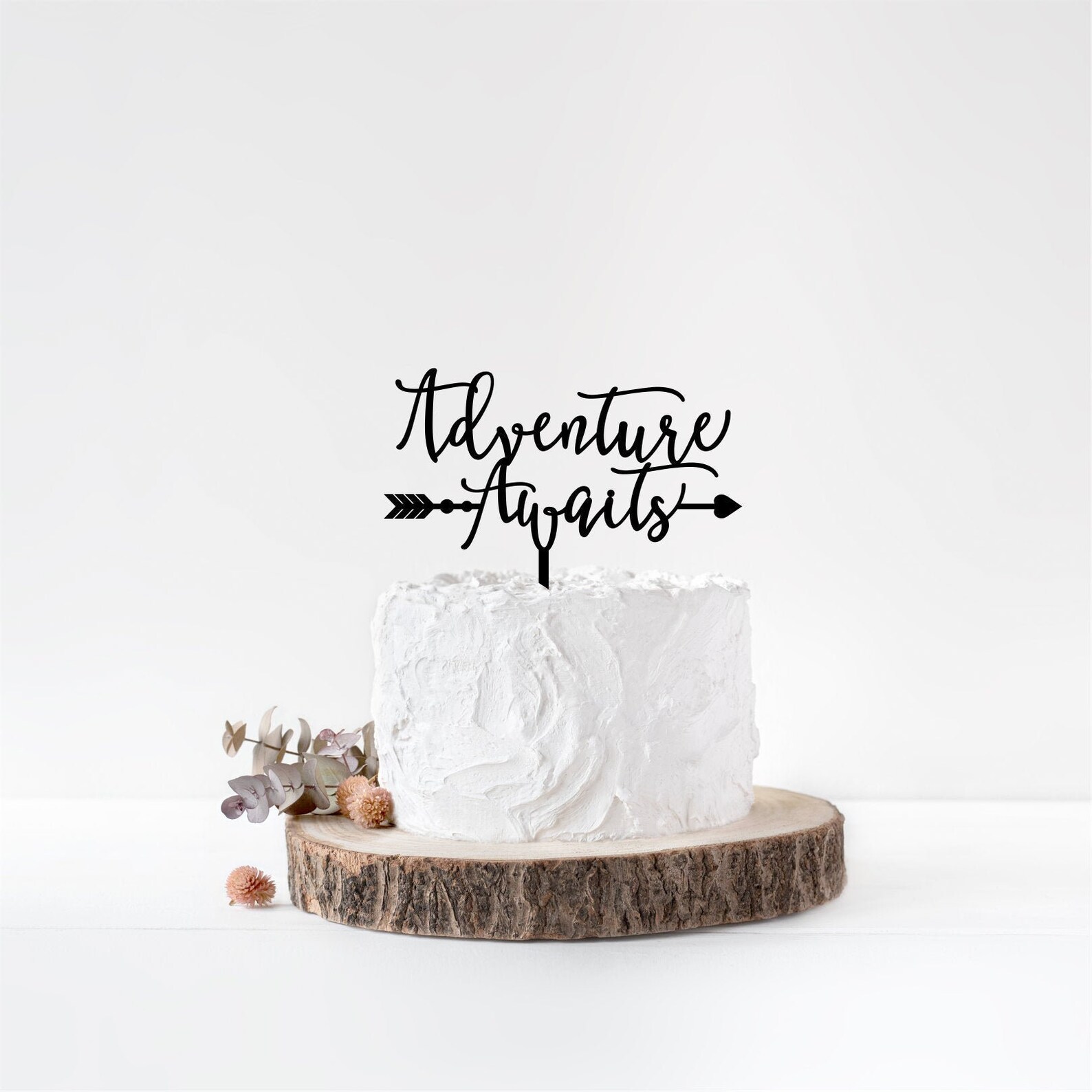 Adventure Awaits Cake Topper Virtual Baby Shower Adventure Etsy