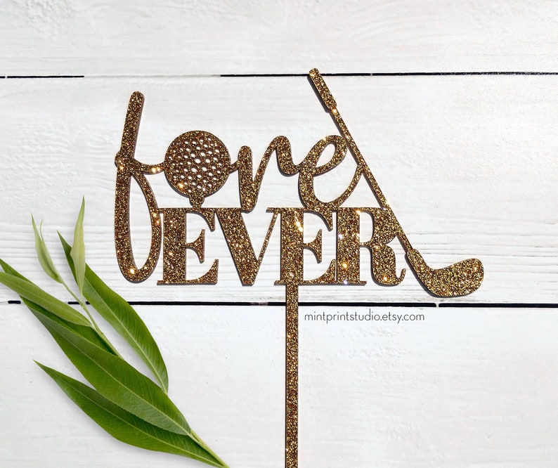 Golf Cake Topper for Wedding Fore Ever Cake Topper Golfer Etsy