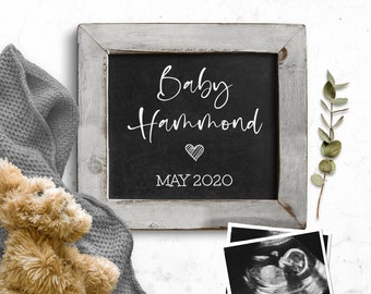 Editable Pregnancy Announcement For Friends, Digital Template, Online Pregnancy Reveal Ideas, Guess What We're Expecting A Boy, Custom Sign