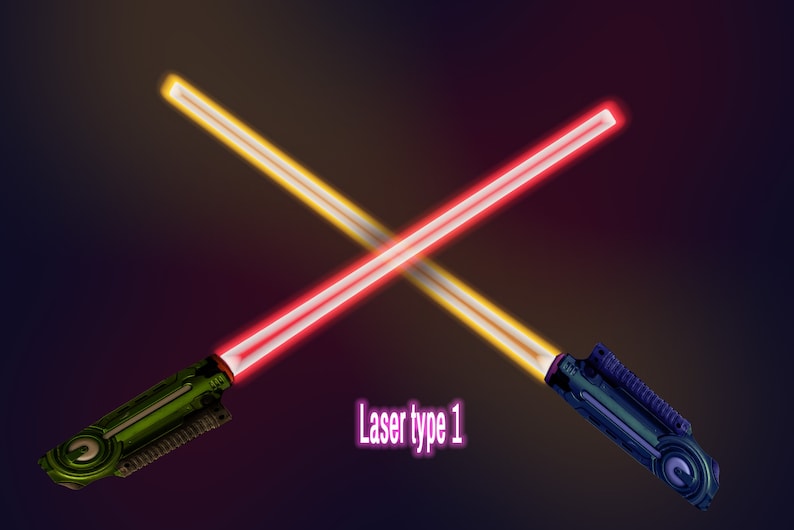 Lightsaber Laser Beam Overlays PNG and JPG image 5