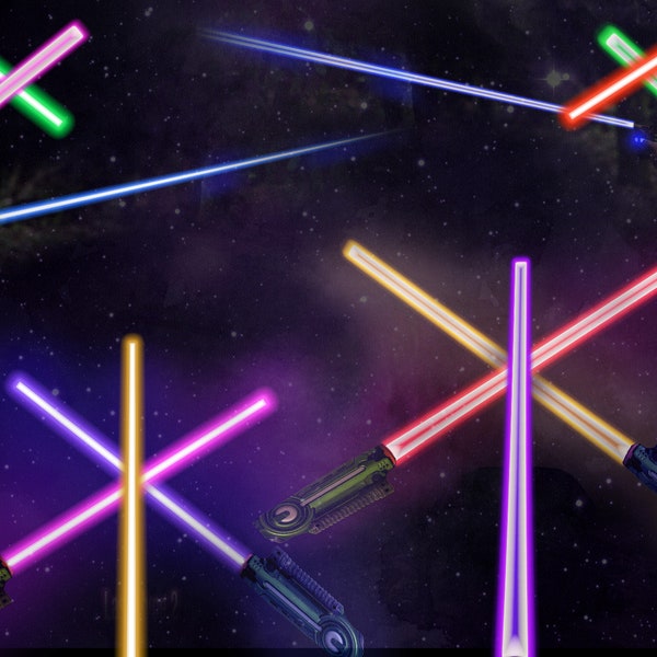 Lightsaber Laser Beam Overlays PNG and JPG