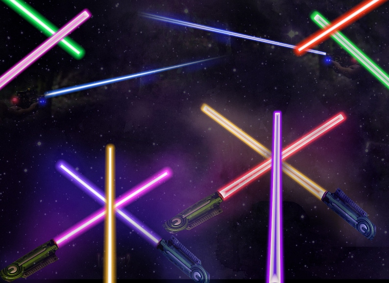 Lightsaber Laser Beam Overlays PNG and JPG image 1