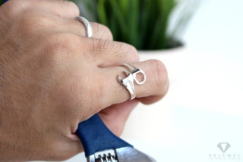 wrench ring sterling silver 92.5/%