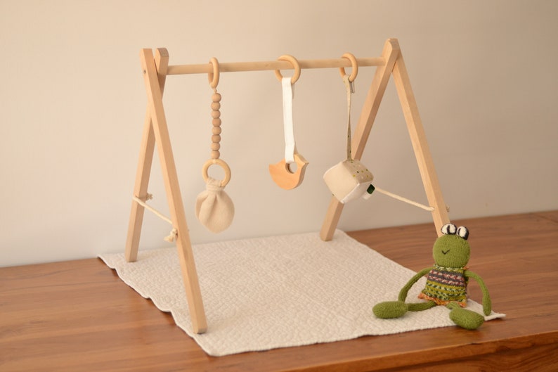 etsy wooden baby gym