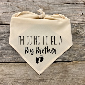 Dog Bandana Pregnancy Announcement Big Brother Dog Bandana, Big Brother Dog Bandana Pregnancy Announcement, Pet Accessories, Pet Supplies image 2