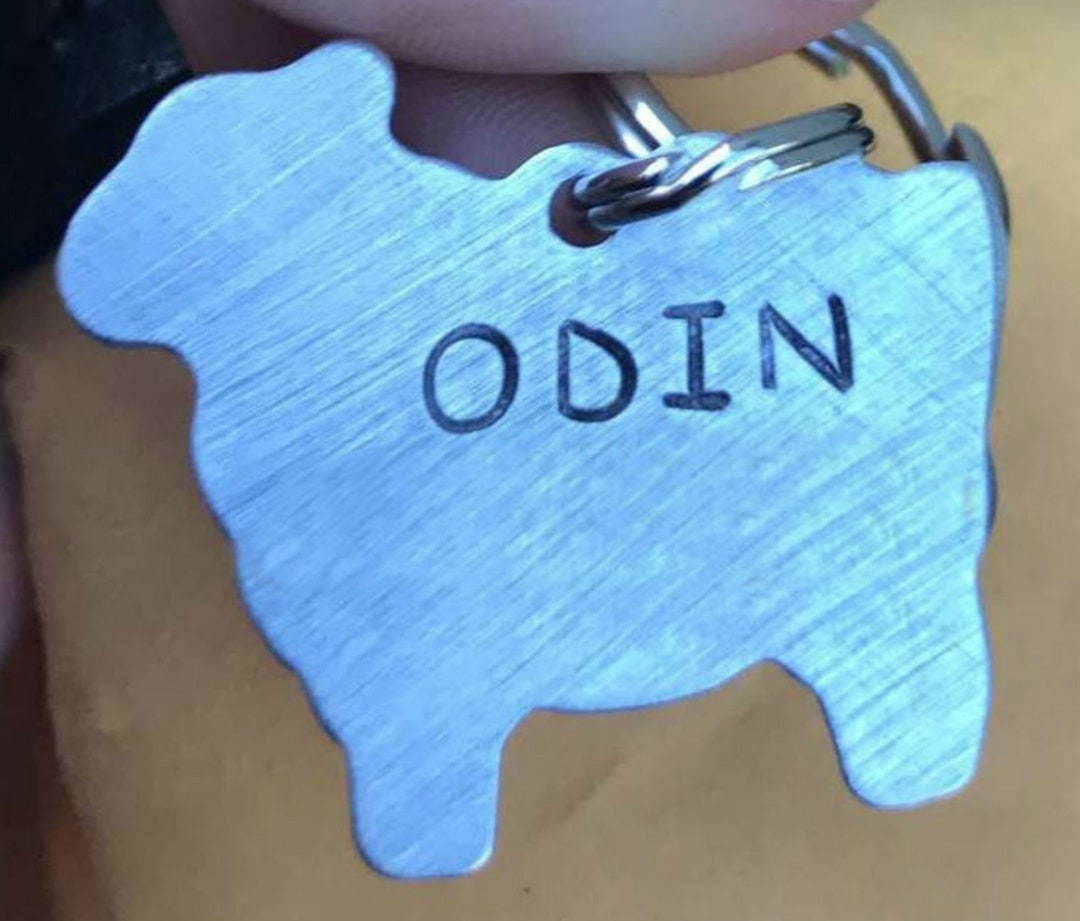 Sheep Pet Id Tag for Herding Breeds Dog ID Tag Name and Etsy