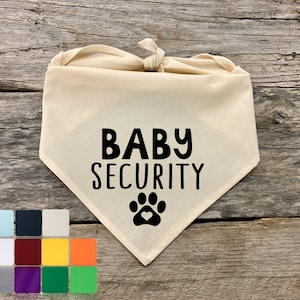 Baby Security Dog Bandana Birth Announcement Dog Bandana Dog Bandana Boy Girl Pregnancy Announcement, Pet Accessories, Pet Supplies