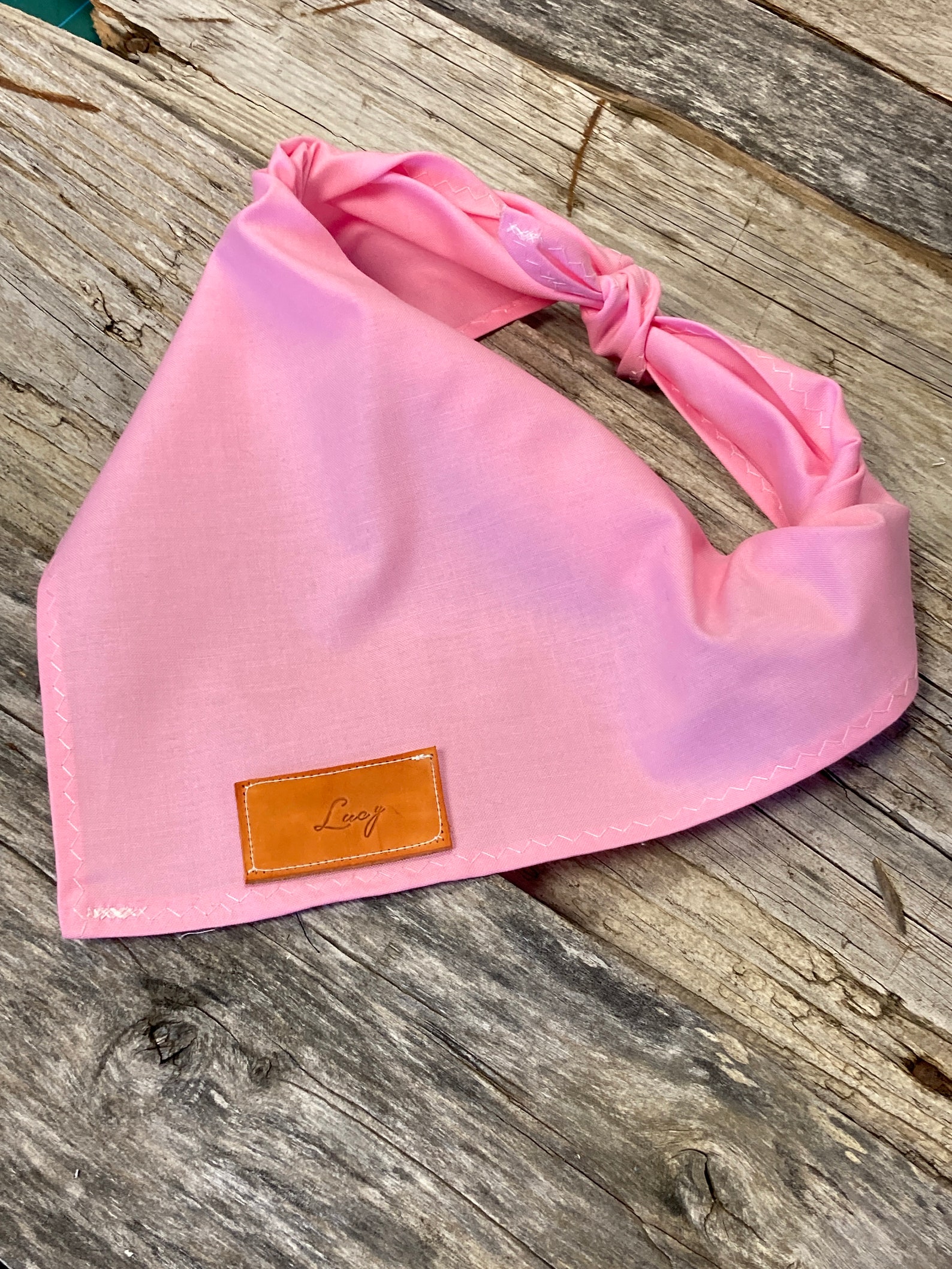 Dog Bandana Hot Pink Dog Bandana Traditional Tie Etsy