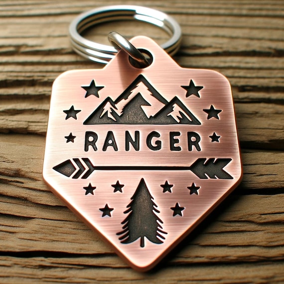 Dog Tags Arrowhead Shape Dog Tags Engraved Pet ID Tag, Unique Arrowhead Shape for Adventure Outdoor Theme Dogs - Durable and Stylish Pet Tag