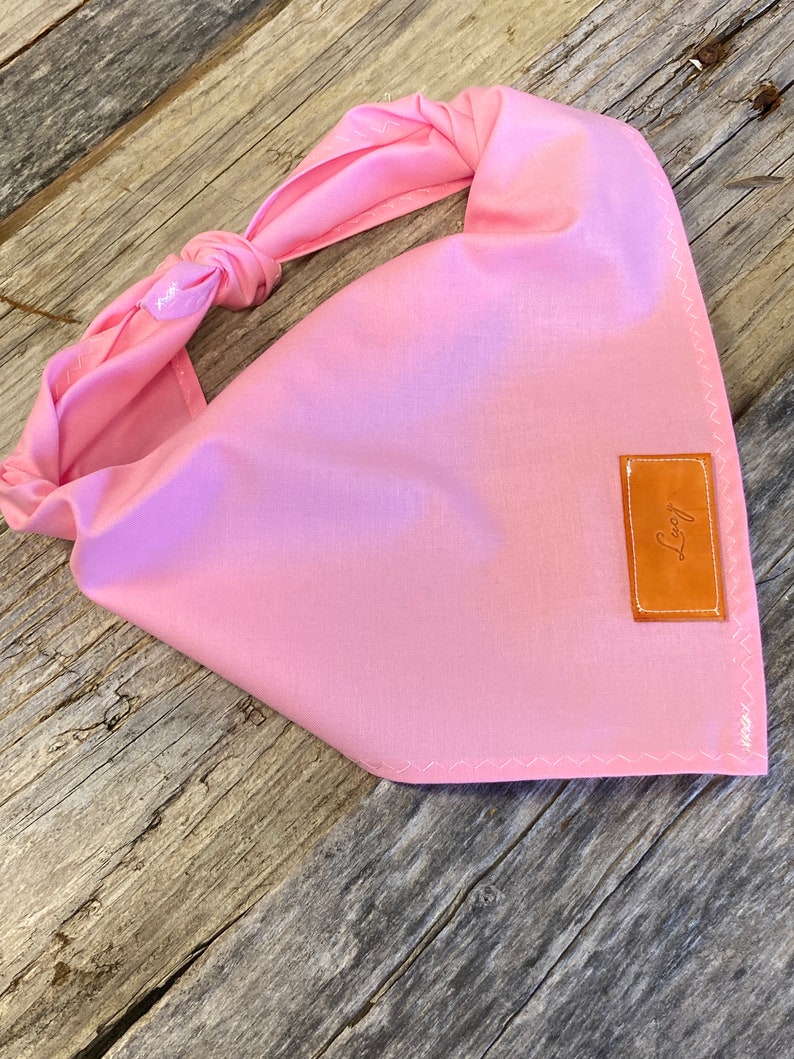 Dog Bandana Hot Pink Dog Bandana Traditional Tie Etsy