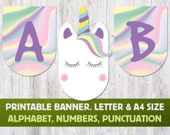 unicorn party decorations printable