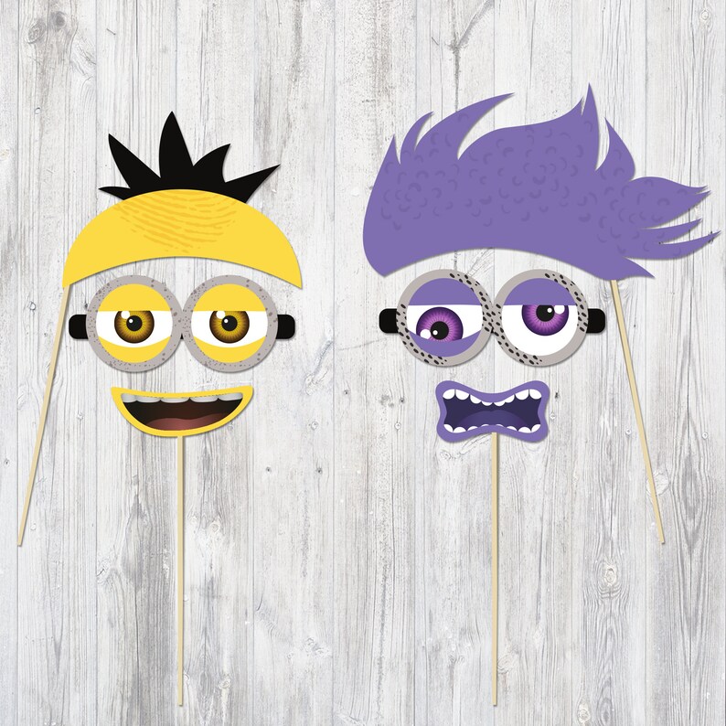 Minions Inspirated Photo Booth Props Printable. Minions | Etsy