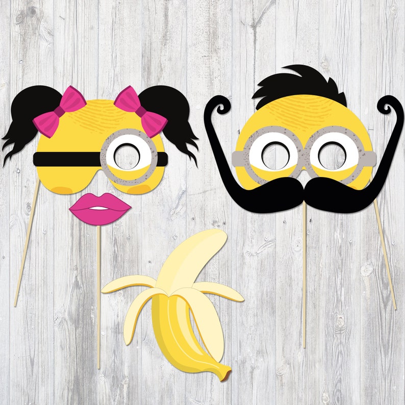 Minions Inspirated Photo Booth Props Printable. Minions | Etsy