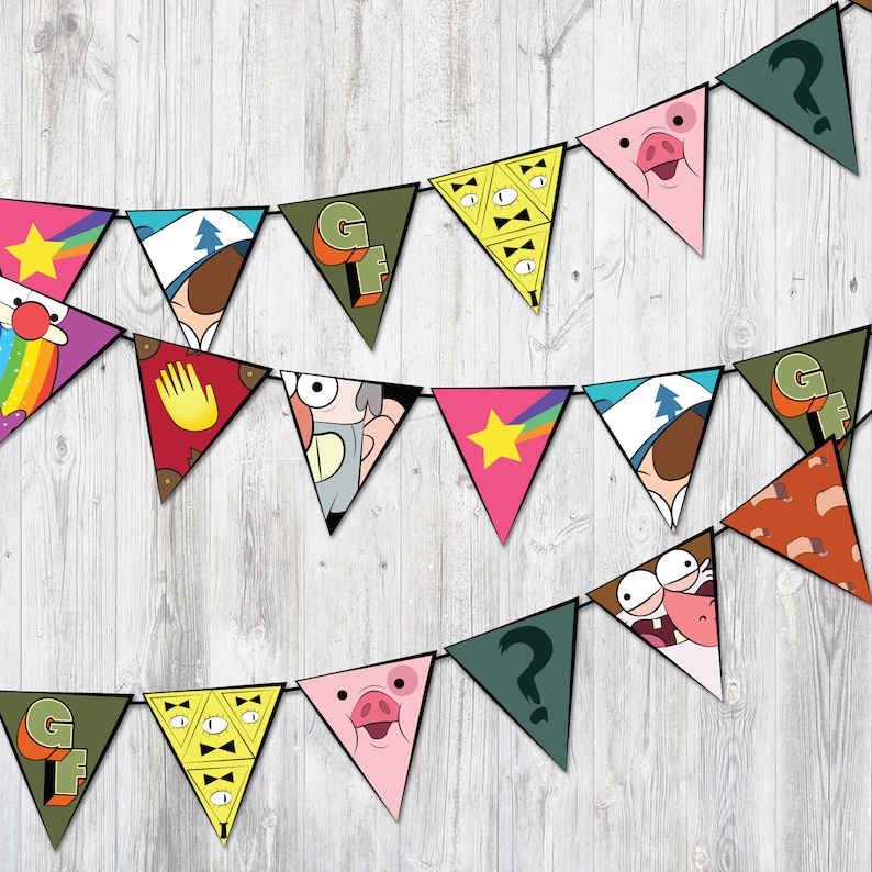 Gravity Falls Inspired Banner for Party Decoration Birthday | Etsy