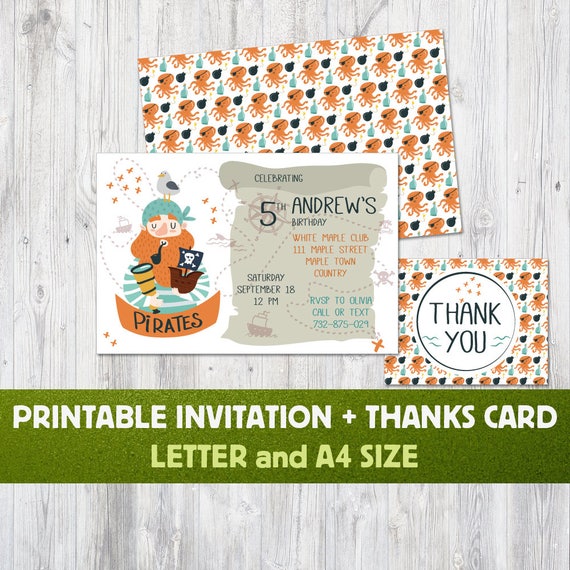 printable pirate birthday invitations