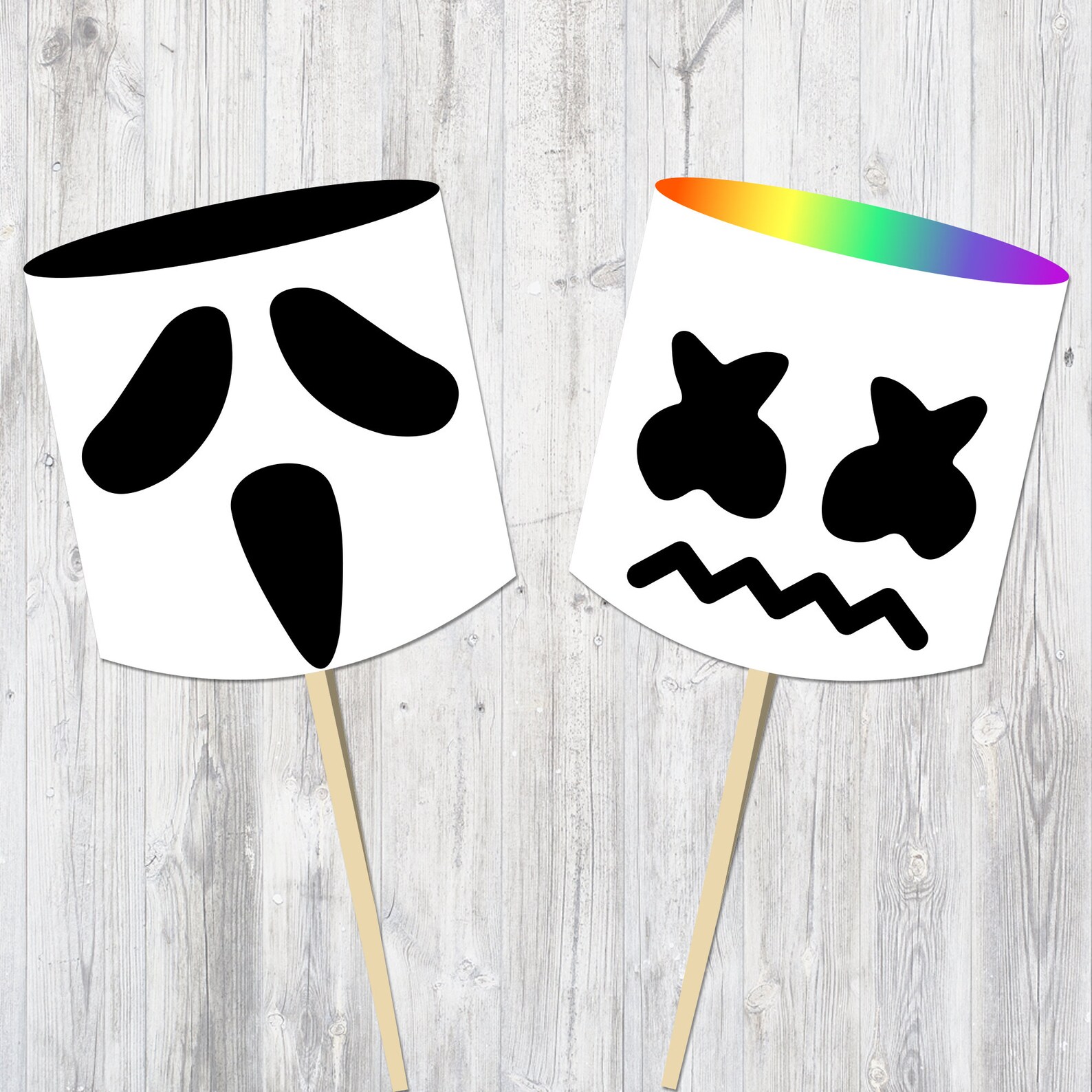 DJ Marshmello Printable Photo Booth Night DJ Party Props. Etsy