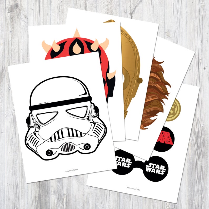 Star Wars Inspired Photo Booth Props Printable Star Wars | Etsy