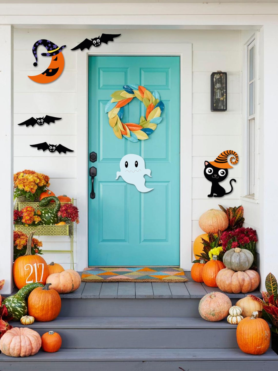 Halloween Wall Decorations Halloween Window Decorations Etsy