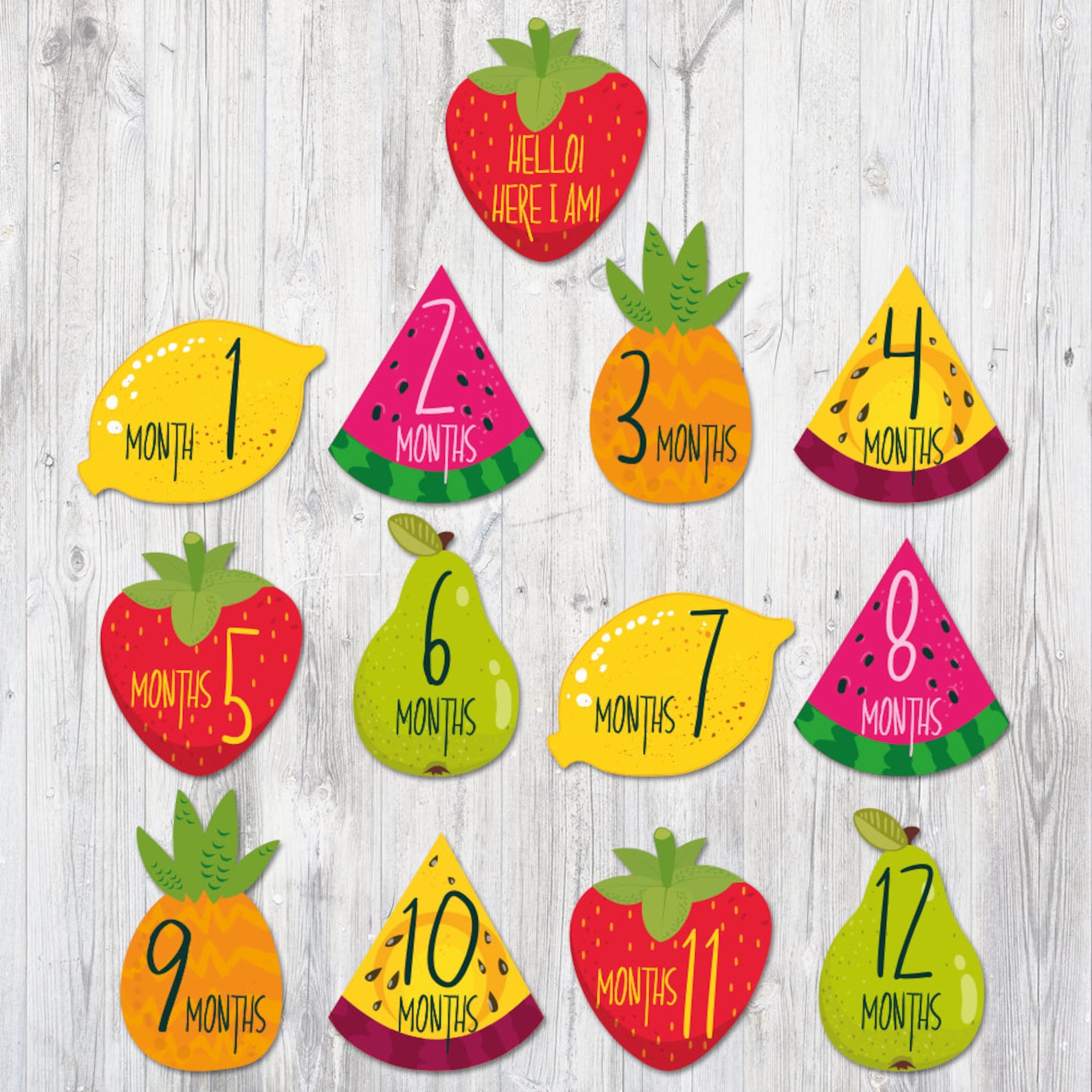 Fruit Monthly Printable