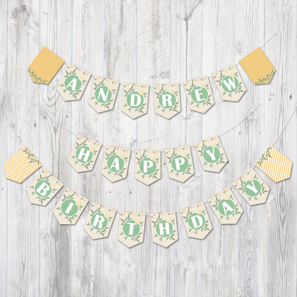 printable alphabet banner letters a to z numbers and etsy