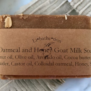 Oatmeal and Honey Goat Milk Soap