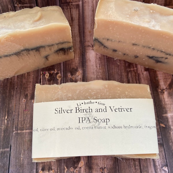 Silver Birch and Vetiver IPA Soap