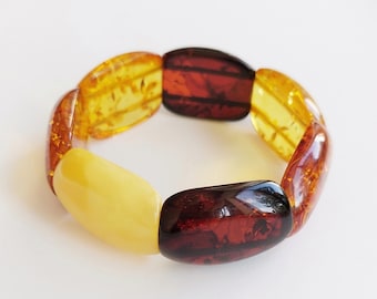 Multicolored Amber Bracelet