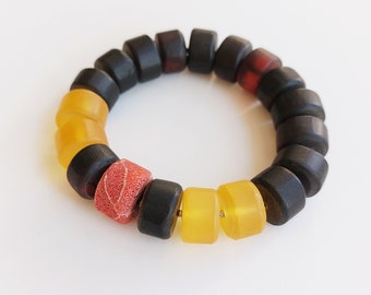 Amber Bracelet With Coral