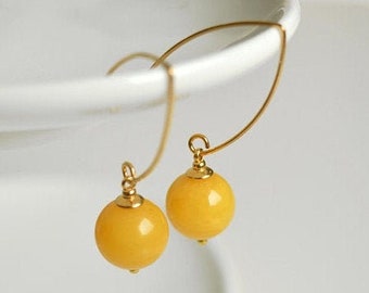 Dangle Amber Earrings