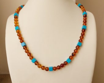 Multicolored Amber Necklace