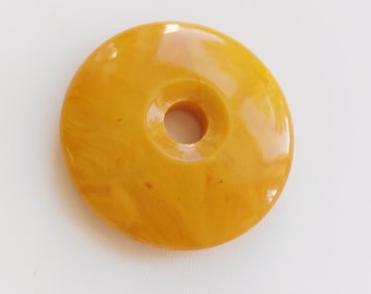 Butterscotch Donut Pendant