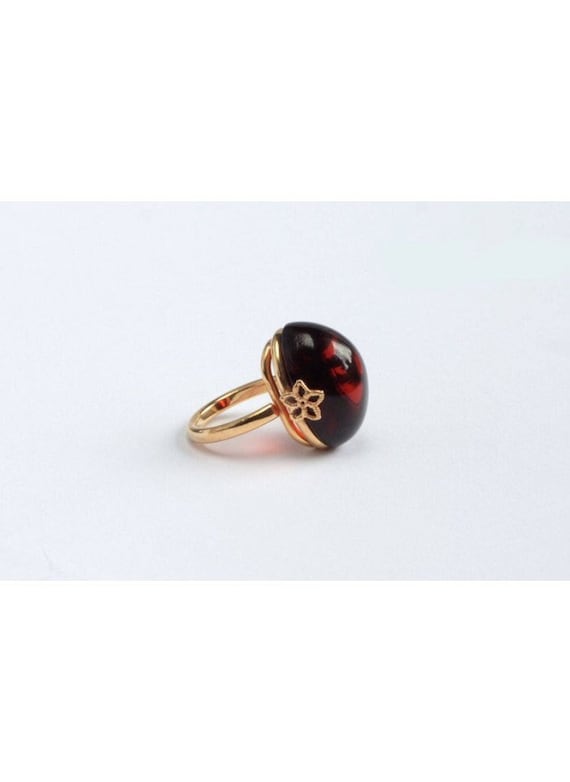Cherry Baltic Amber Ring