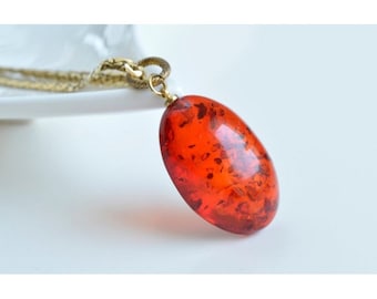 Red Amber Royal Pendant