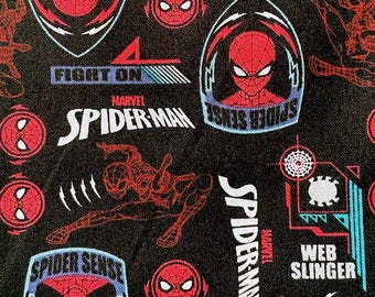 MARVEL SPIDERMAN ! Tissu 100 % coton