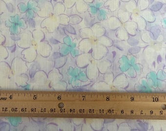 FLORAL print - lovely lavender  100% cotton fabric