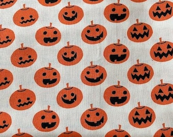 CITROUILLES D'HALLOWEEN !  Tissu 100 % coton !
