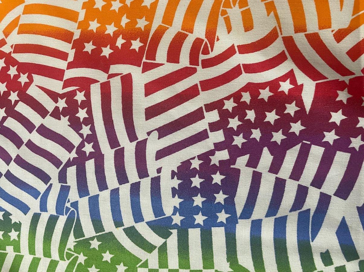 RAINBOW FLAG! 100% Cotton Fabric - Etsy