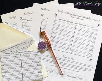 Guide des enveloppes de petite calligraphie A2 (téléchargement numérique)