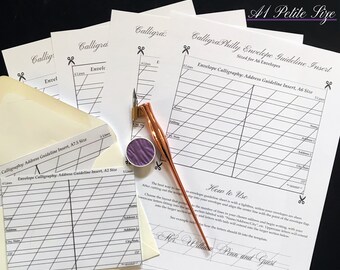 Guide d'adressage des enveloppes de petite calligraphie A1 (téléchargement numérique)