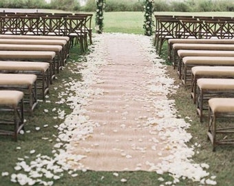 Burlap Aisle Runner Etsy