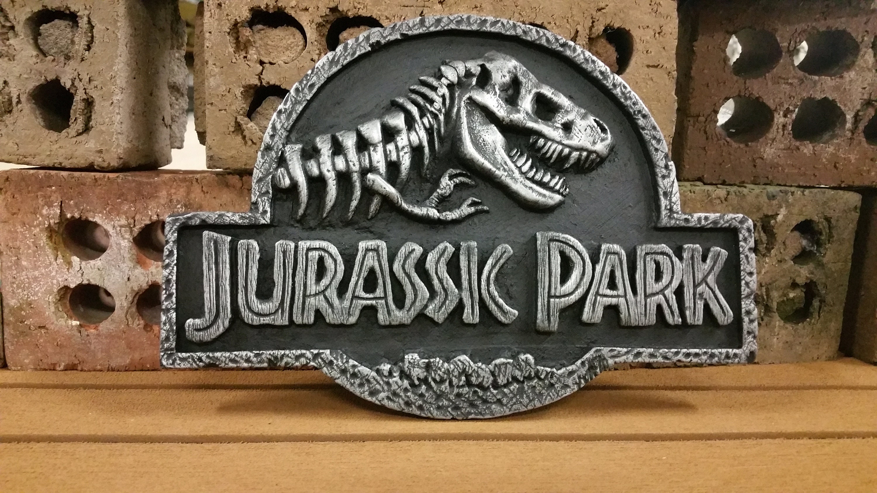 Jurassic Park Inspired Plaque Art Movie Prop Decoration Etsy