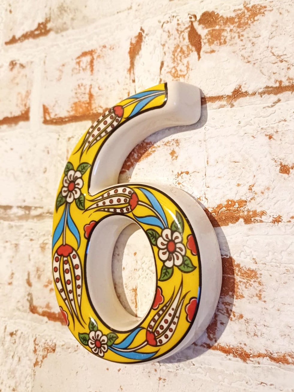 Exquisite Handmade Turkish Ceramic House Numbers, Ceramic Address Plaque and Numbers, Address Numbers, Door Numbers, Ceramic Numbers