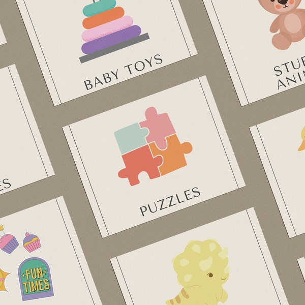 Toy Bin Labels - Printable