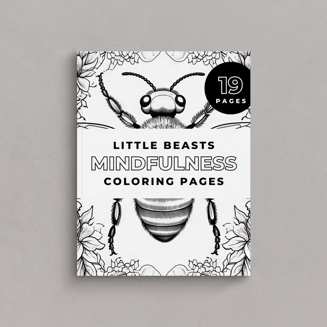 Little Beasts Printable Coloring Pages - Etsy