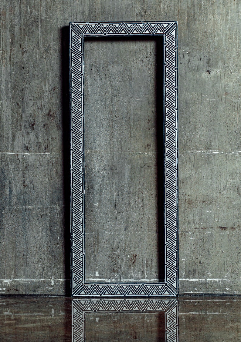 Große Wandspiegel Tria Schwarz 24 x 52 volle Länge Etsy