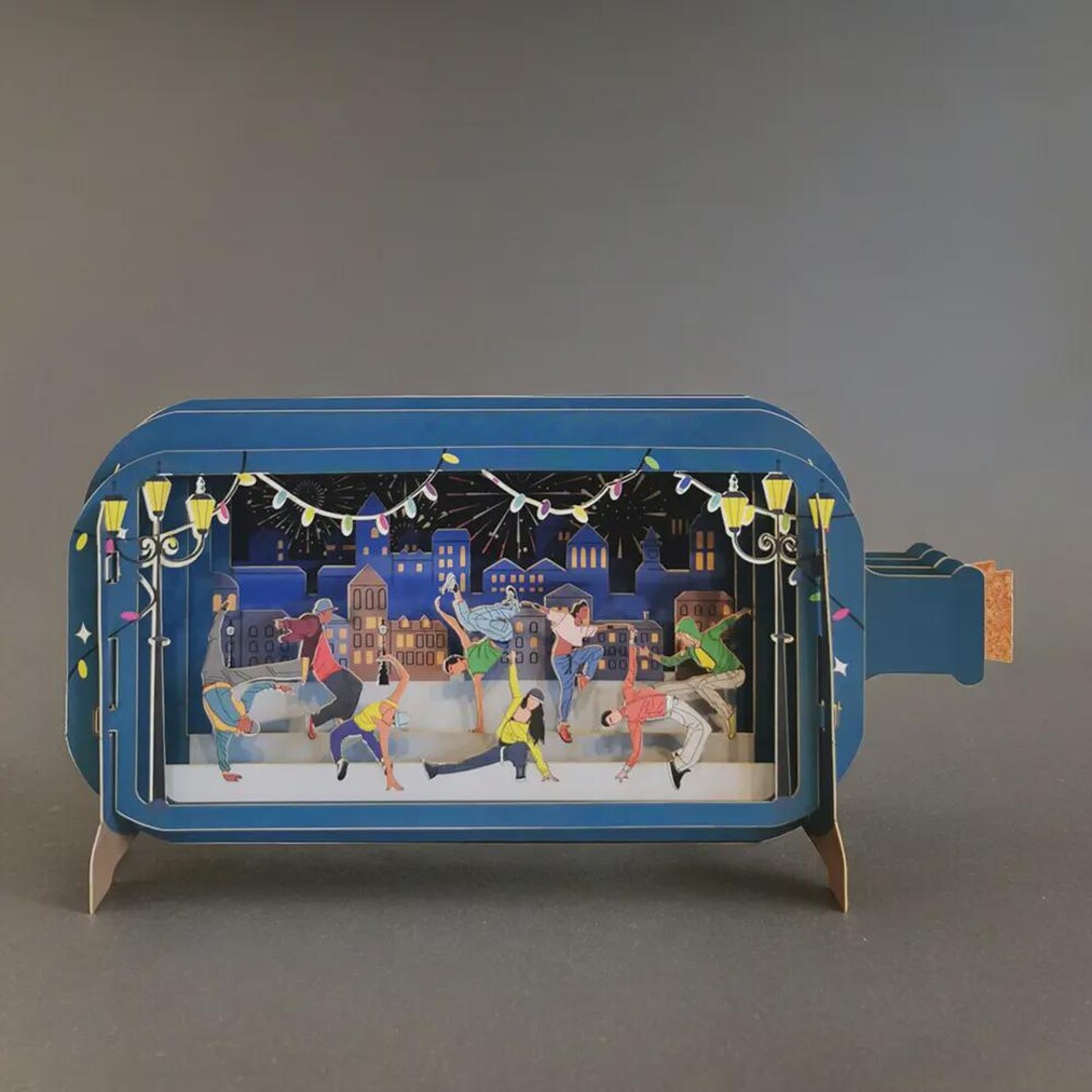 3D Street Dance Pop up Card | Hip-hop Theatre Scene | Handmade ...